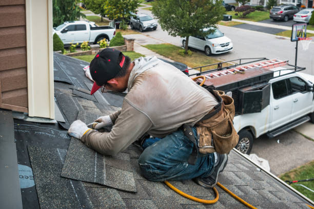 Professional Flat Roof Repair technician working in Bremond, TX